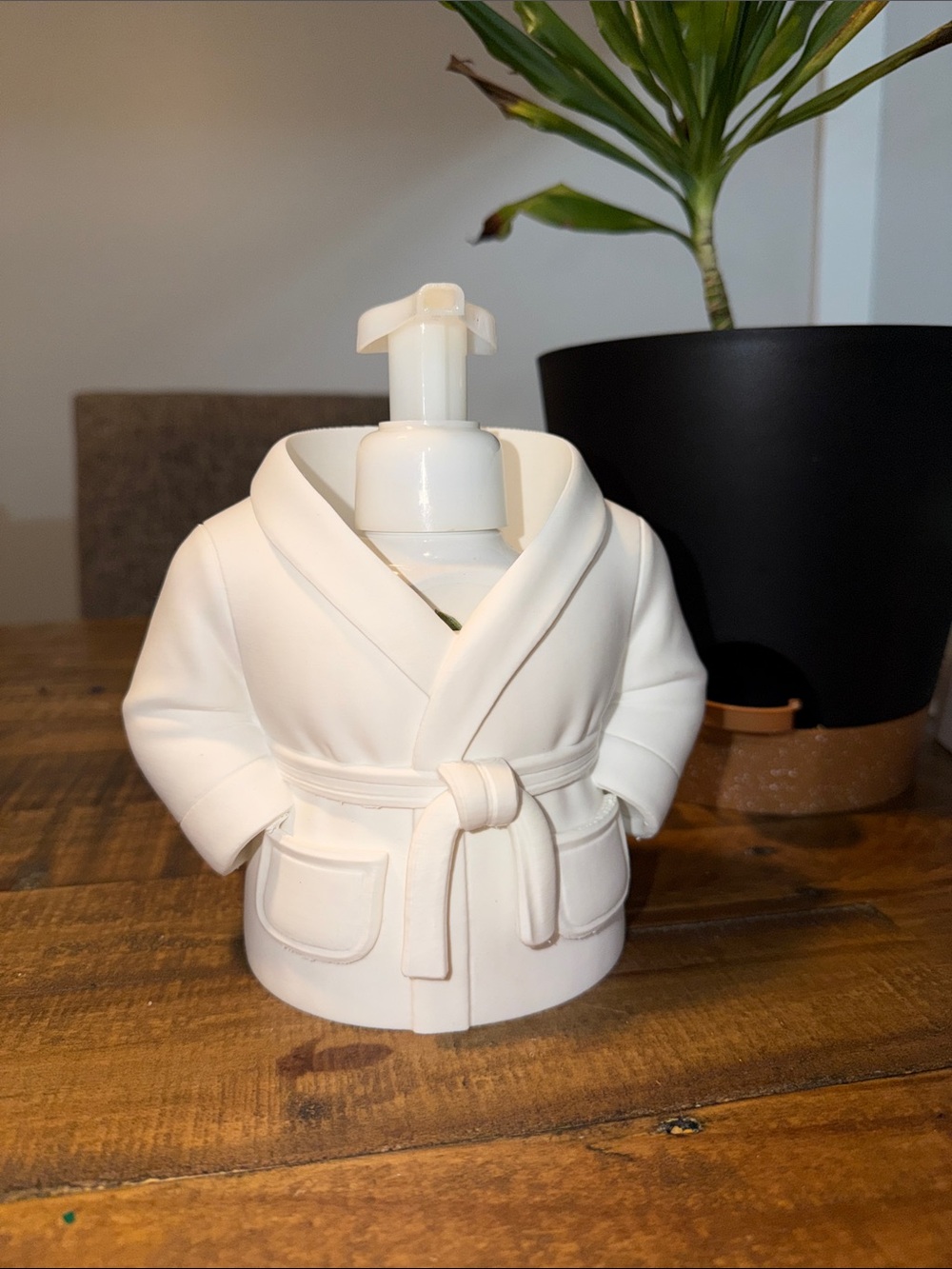 White Robe Soap Holder